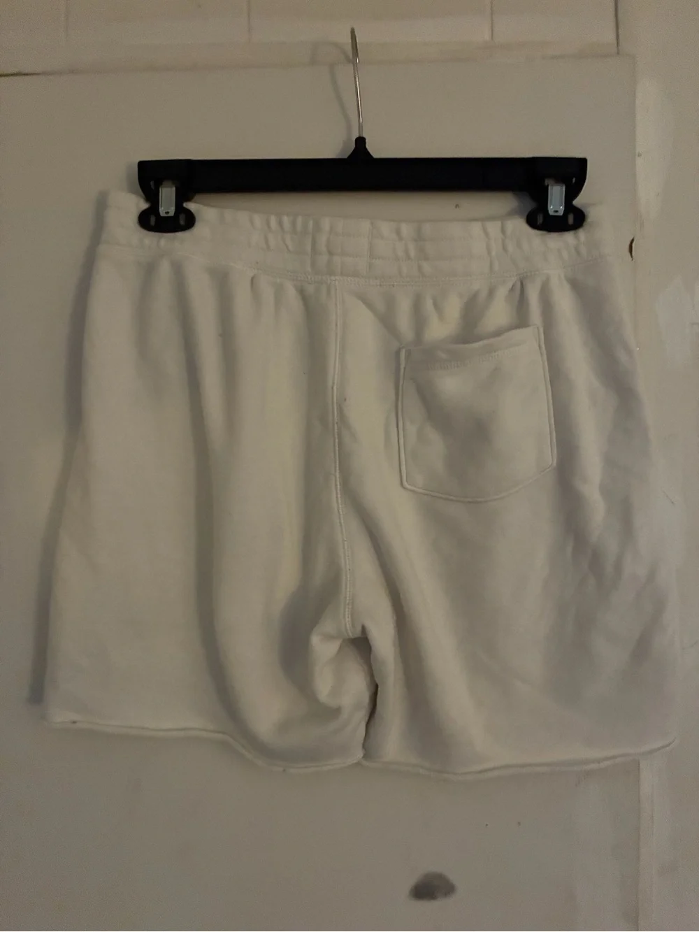 Hollister White Drawstring Athletic Shorts